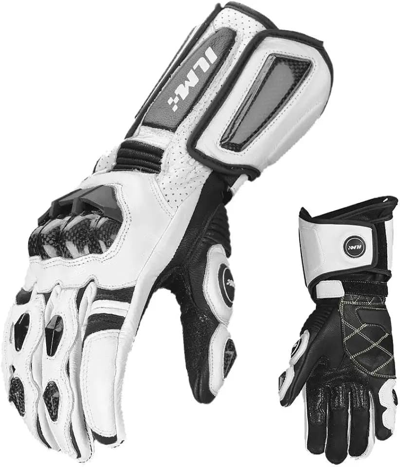 ILM Air Flow Leather Motorcycle Gloves for Men and Women Model GRC01L