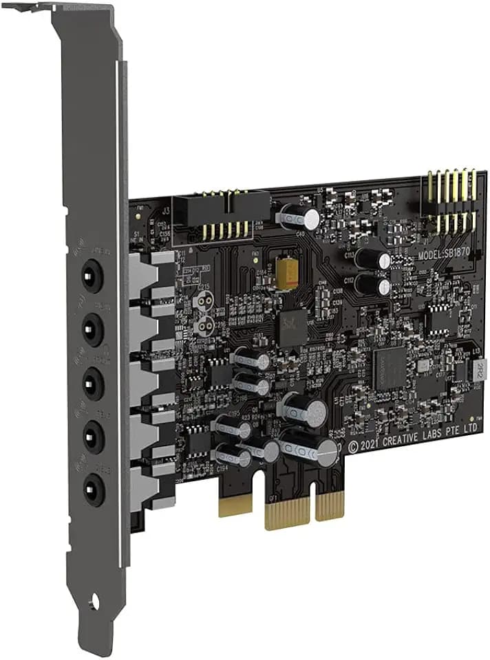 CREATIVE Sound Blaster Audigy Fx V2 Aufrüstbare hochauflösende interne PCI-e-Soundkarte mit diskretem 5.1-Sound und virtuellem Surround, Scout Mode, SmartComms Kit für PC