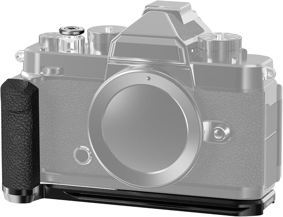 NEEWER Zf Handgriff L förmiger Griff, kompatibel mit Nikon Z f Kamera, Retro Montage Basisplatte, L Halterung mit Griff, Daumengriff und Aluminium Auslöser kompatibel mit Stativkopf vom Typ Arca CA134