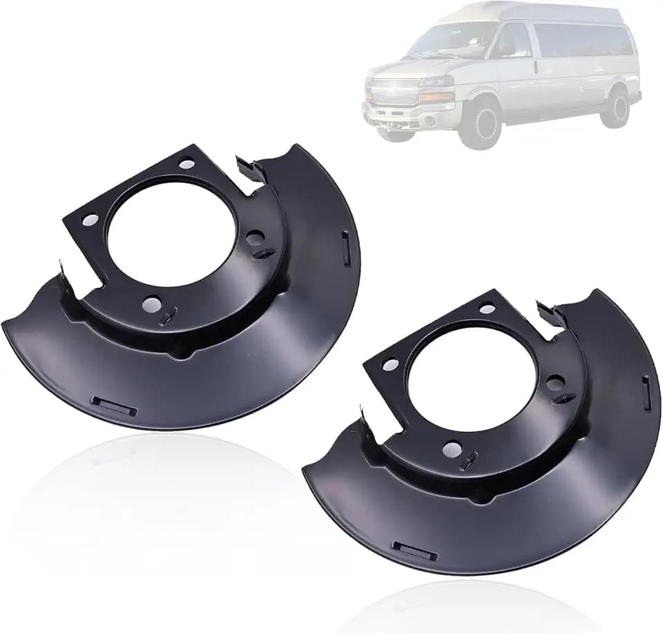 Priprilod Front Brake Dust Shield Driver Passenger Side Compatible with Chevy Silverado 1500 2500 3500 HD Express GMC Sierra Savana Yukon XL Hummer H2 2001-2024 Replaces 25846355 947-073 ﻿