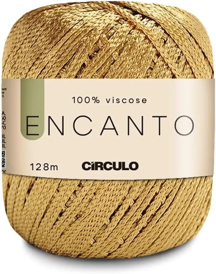 Encanto Garn von Circulo – 100% Viskose (1 Knäuel) – 100 g – 140 Yds – Häkelgarn Encanto von Círculo. (7577 Oro)
