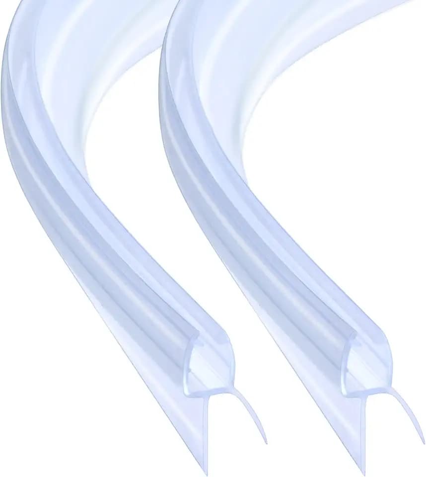Duschdichtung Vorgebogener 2 x 50cm Gebogen für 5mm/ 6mm Glasdicke