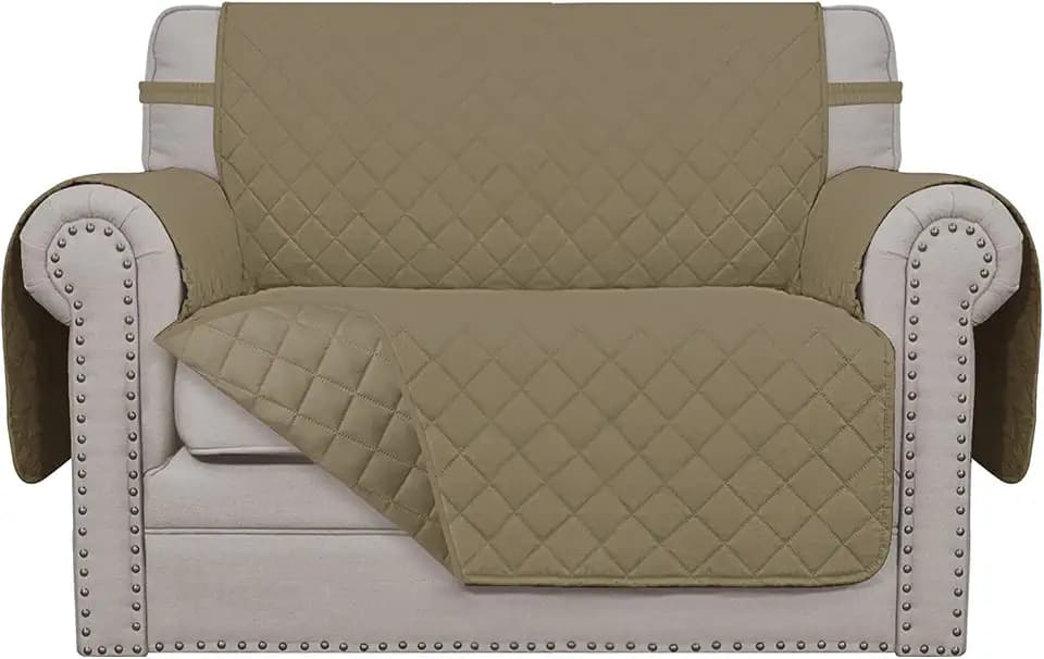 Easy-Going Reversible Couch Cover, Oversized Chair, Beige/Beige