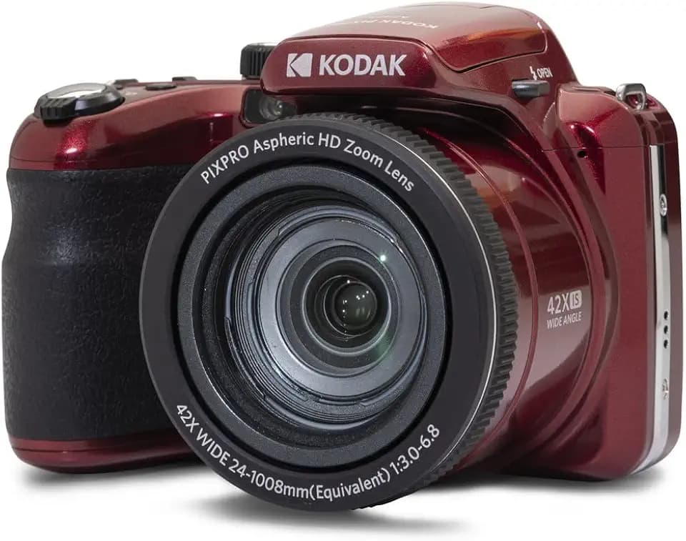 KODAK PIXPRO AZ425 20MP Digital Camera, 42x Optical Zoom, OIS, Red