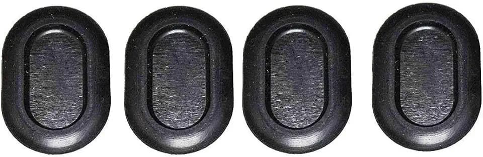 4 Floor Drain Plugs Compatible with 1999-2006 Jeep Wrangler TJ - 2" x 1-3/8" Hole - Rubber Cover Oval