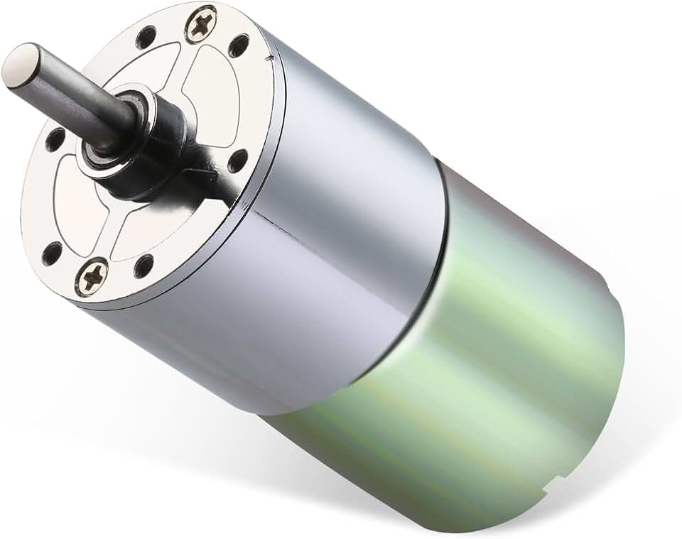 DC 12V 100RPM Getriebemotor Hohe Drehmoment Elektrische Mikrodrehzahl Reduktion Getriebemotor Centric Output Welle 37mm Durchmesser Getriebe