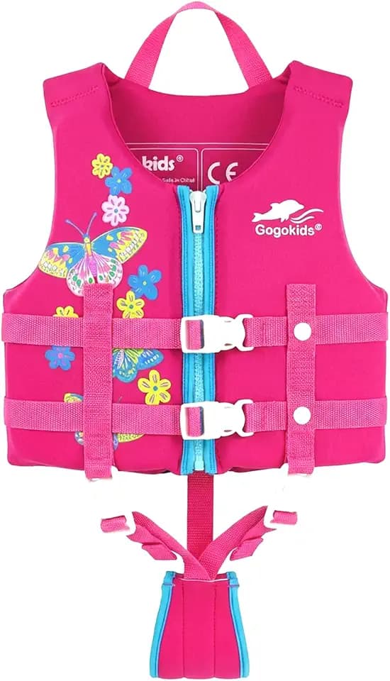 Gogokids Kinder Schwimmweste Float Jacket – Kleinkind Badeanzug Assist Bademode Schwimmtraining Auftrieb Badeweste Neopren SchwimmwesteN für 2–9 Jahre 15-35kg