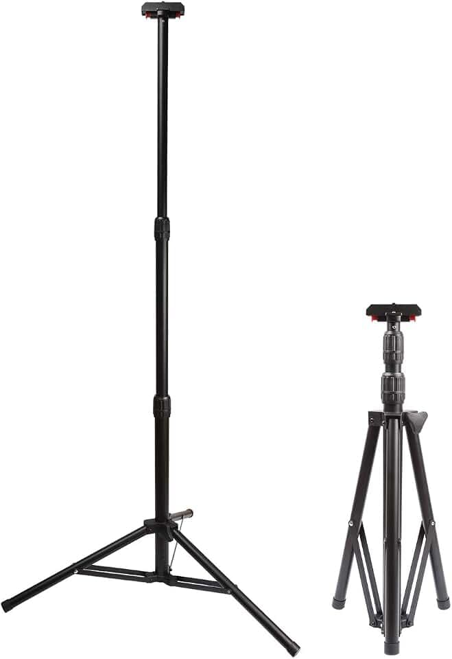Adjustable Tripod Stand for LED Flood Light, Black, 5 Feet
