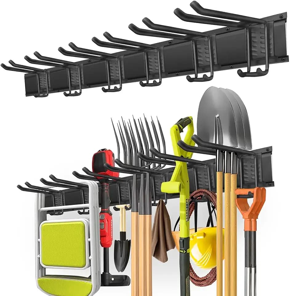 PIYILO 48 in Garage Tool Organizer Wall Mount, Adjustable Tool Storage Rack