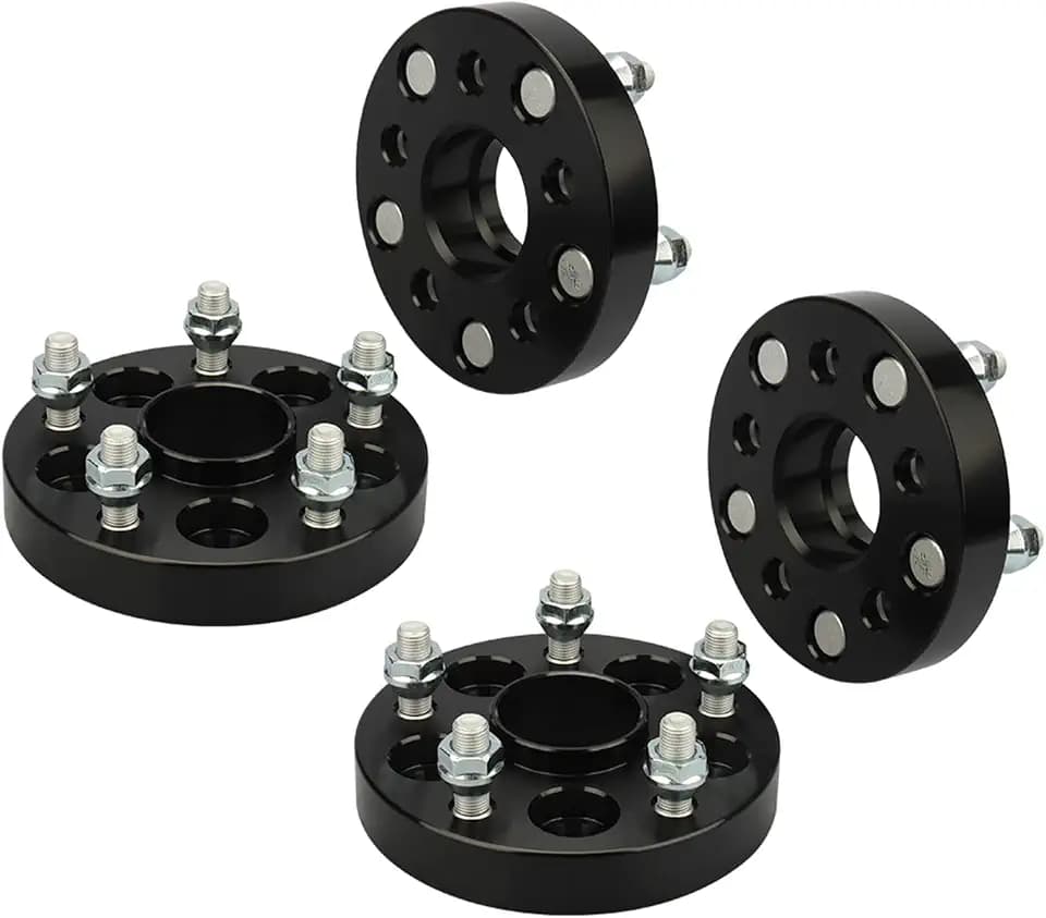 IRONTEK 5x100 to 5x114.3 Wheel Adapters 1"(25mm) Hub Centric Spacers (56.1mm Hub Bore, 12x1.25 Studs) 5x100mm to 5x4.5 Wheel Spacers Adapter for Subaru Impreza/Crosstrek/Outback/Legacy, for Saab 9-2x