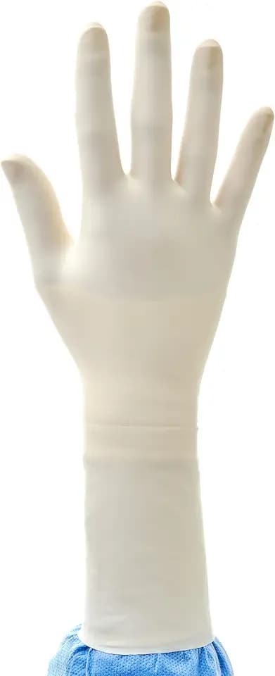 Ansell Gammex Latex-Handschuhe Powder-free für die Chirurgie, Naturgummilatex, Medizin, Gesundheitswesen, Naturfarben, Größe 9, SMART Pack 50 Paar
