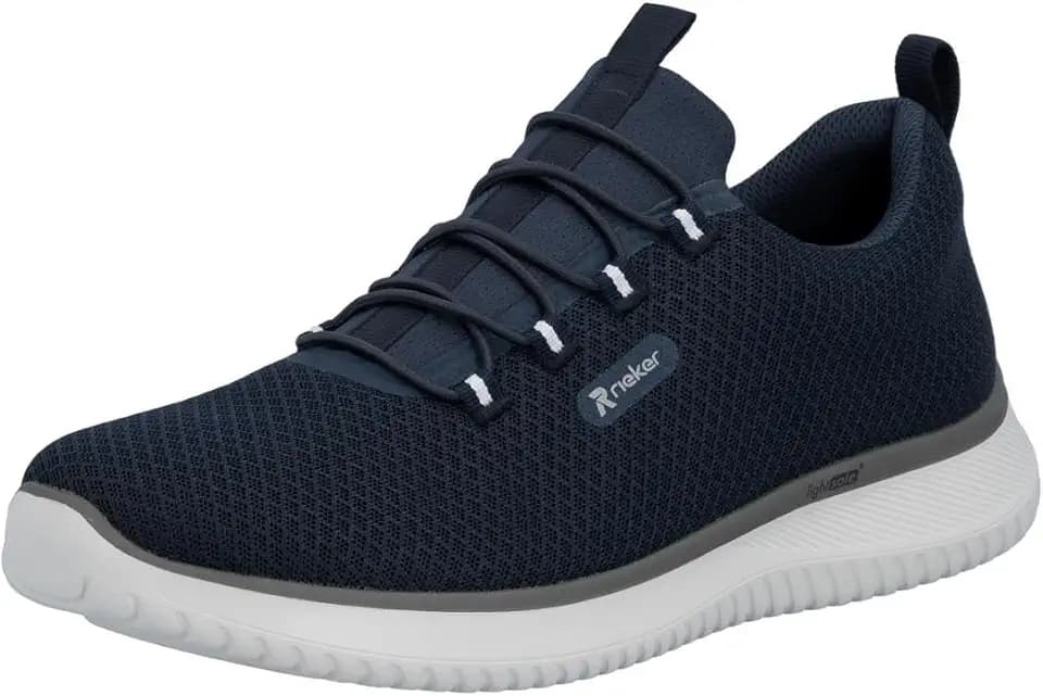 Rieker B9655-00 Herren Slip On Sneaker Textil in schwarz - Gr. 40