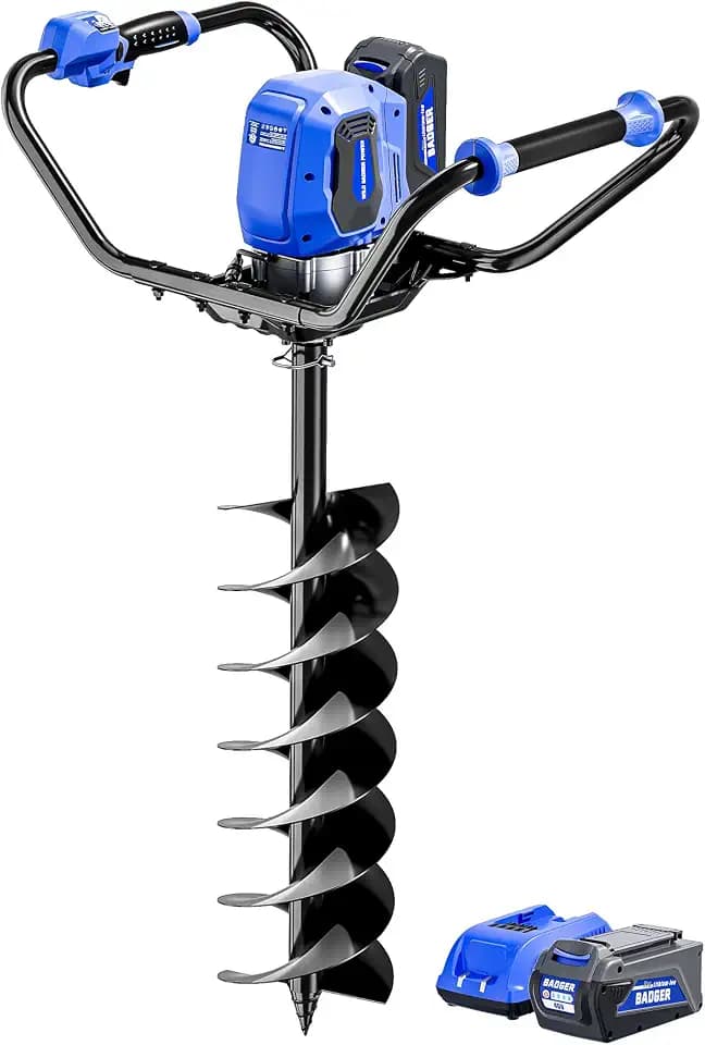 Wild Badger Power 40V Cordless Electric Earth Auger Post Hole Digger Kit