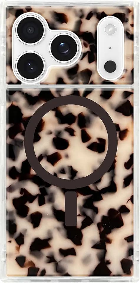 Flaunt Official Square iPhone 17 Pro Case - Blonde Tortoise Shell