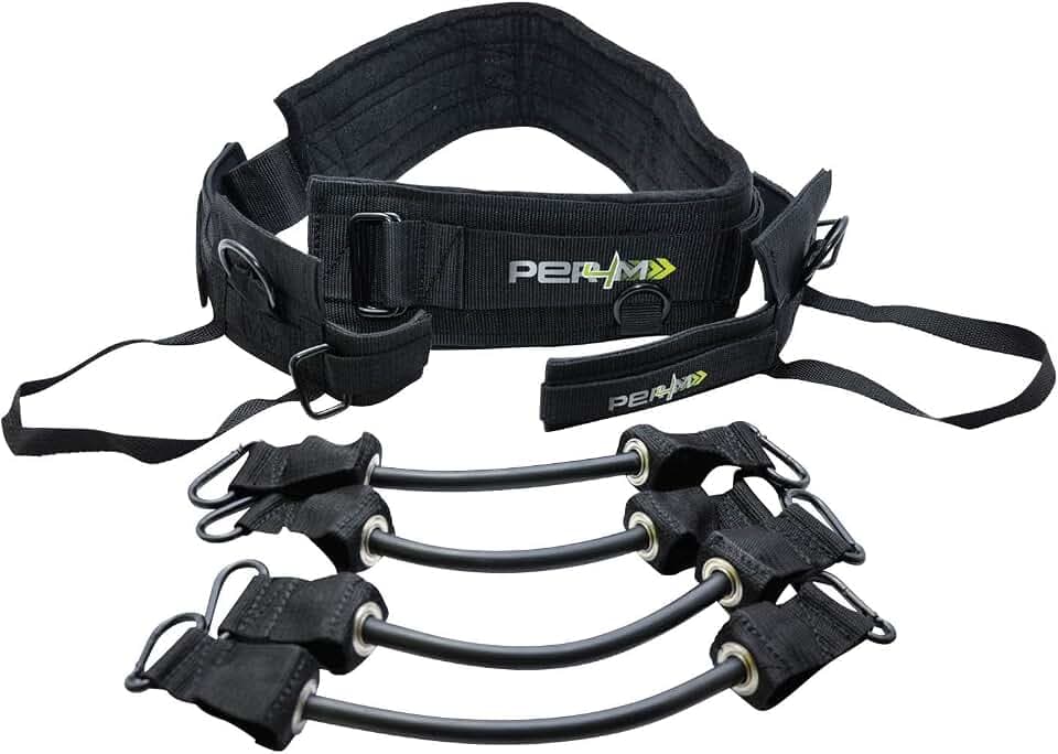 PER4M Jump Trainer for Athletic and Resistance Training, black