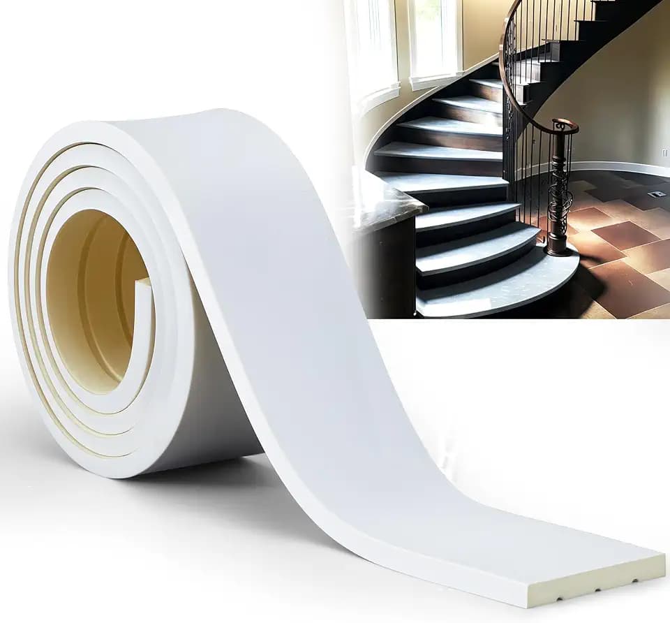 1 Pcs 0.59" Thick x 3.94"Wide x 8' Ft Flex Molding Flexible Wall Trim