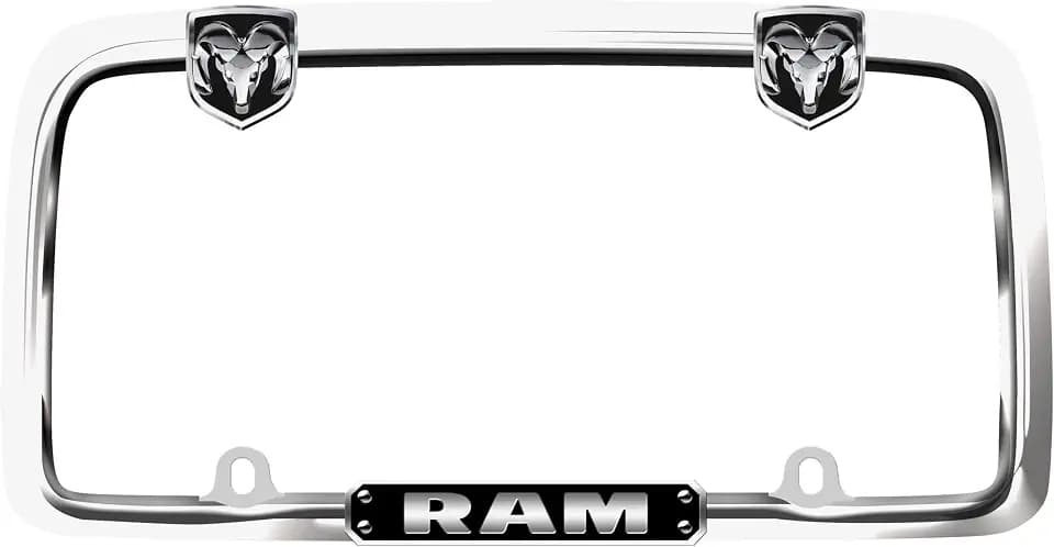 Cruiser Accessories RAM License Plate Frame, Matte Black