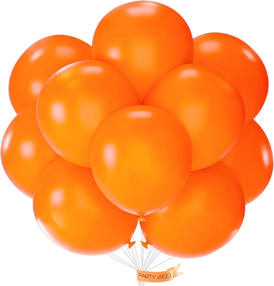 PartyWoo Orange Balloons 20pcs Fall Latex Helium Balloons 18 Inch