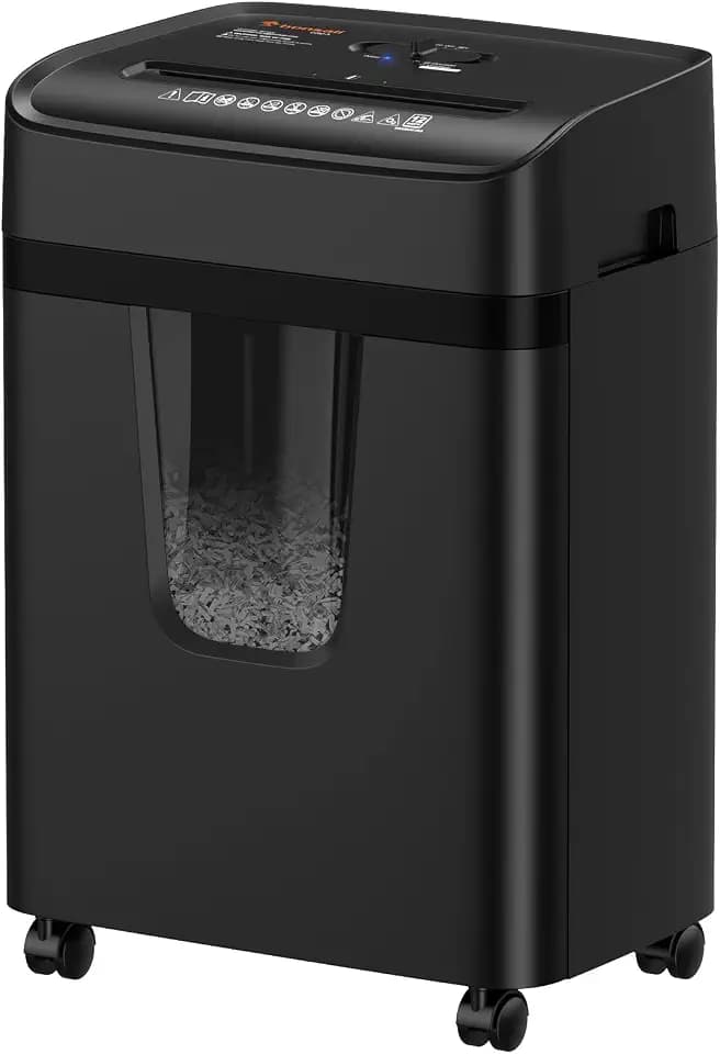 Bonsaii 12-Sheet Cross Cut Heavy Duty Paper Shredder for Home Office