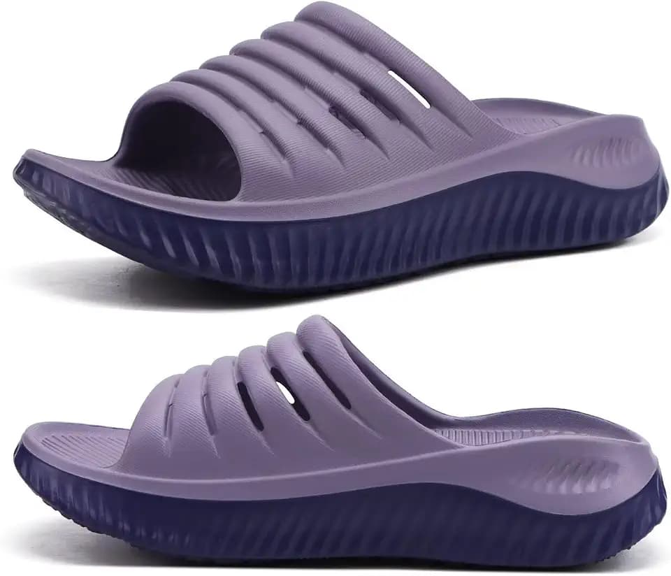 KuaiLu Recovery Sandals Women With Comfortable Arch Support Sport Slides
