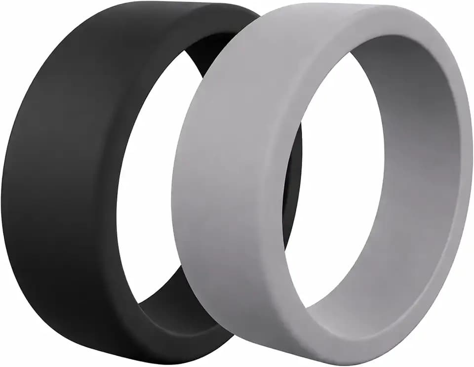 QALO Men's Silicone Wedding Band – Comfortable Fit for Active Lifestyle