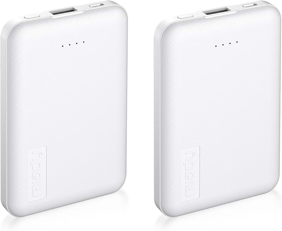 Miady 2-Pack Small Portable Charger 5000mAh Power Bank Travel Battery Pack