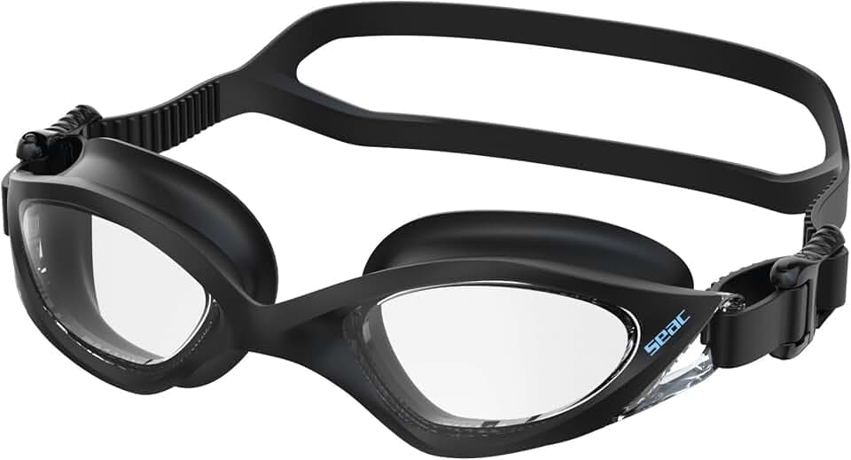 SEAC Viper, beschlag- und Kratzfeste Schwimmbrille für Hochleistungssportler, Damen und Herren