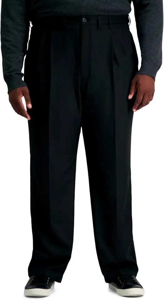 Haggar Men's Classic Fit Cool 18 Pro Pleated Golf Pant