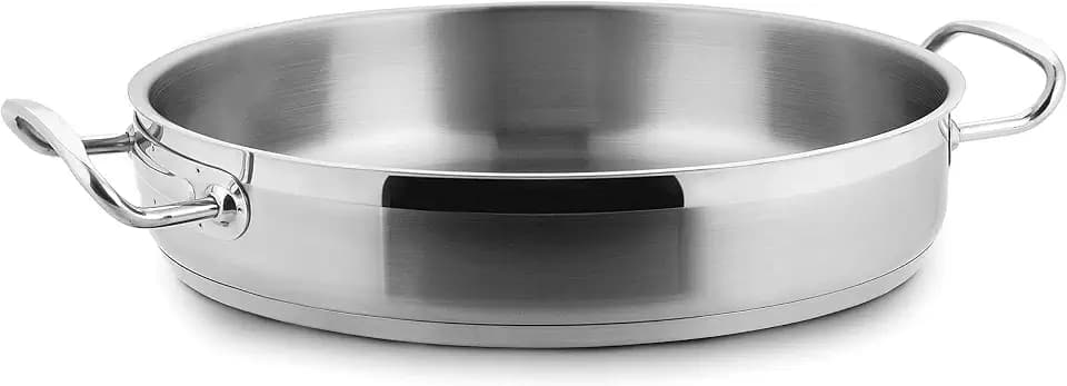 LACOR Pfanne ohne Deckel D.28 cm Eco-Chef, Edelstahl, 28 cm, 36.7 x 30.3 x 8.3 cm, 1 Einheiten