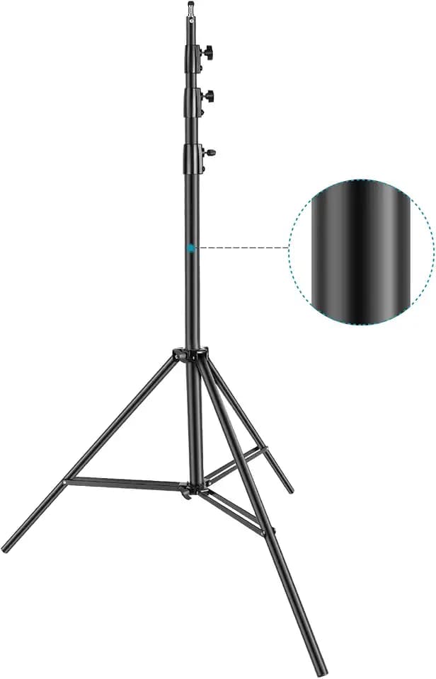 NEEWER Heavy Duty Light Stand, 13ft/4m Adjustable Metal C Stand, Black
