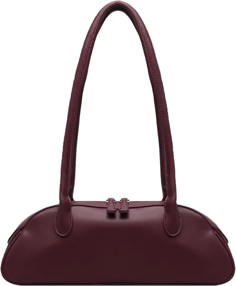 Swing Zip Shoulder Bag Women Vegan Leather Handbag Small Purse