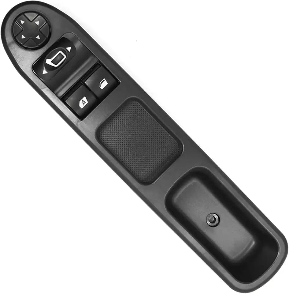6554QC Fenstersteuerungsschalterknopf für Peugeot 207 Citroën C3 Elektrischer Fensterheber-Schalter vorne Hauptschalter für elektrische Fensterheber im Auto