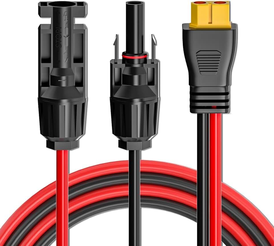 Solar Ladekabel XT60 Adapter auf Solar Stecker Buchse 12AWG 10ft