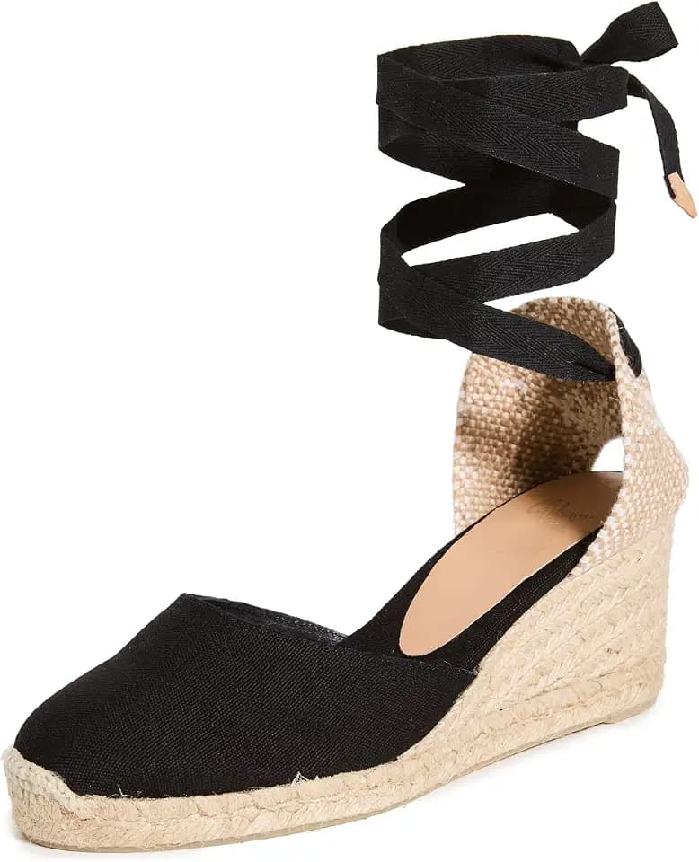 Castañer | Espadrille with Wedge Carina Made in Canvas 7 cm | Woman
