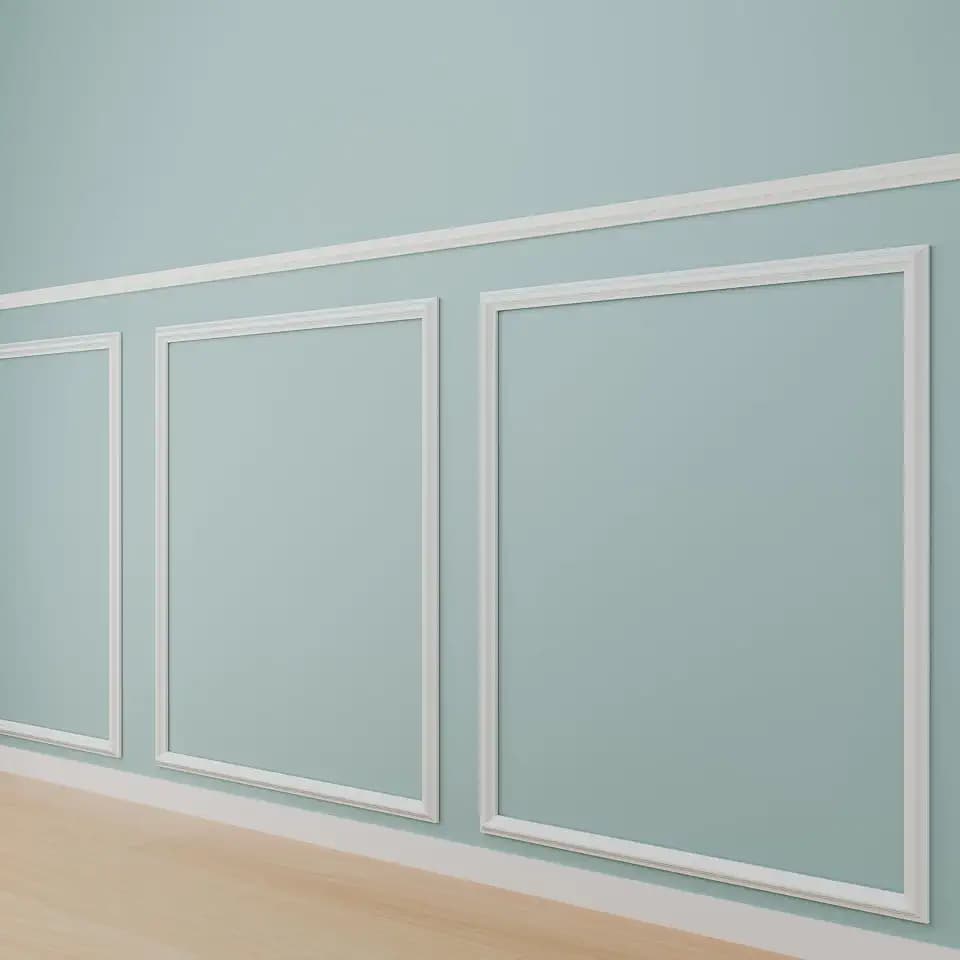 3 Set Panels Peel and Stick Premade Wainscoting Accent Wall Panels for Interior Wall Decor Easy DIY Build and Picture Frame Door Decor (24 x 28 in)