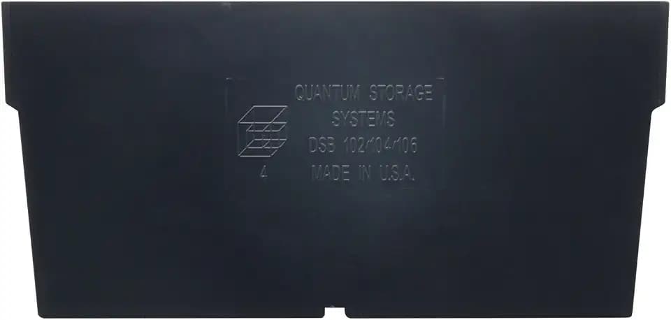 Quantum Storage Systems DSB104 Plastic Divider Designed for Economy Shelf Bins, 7" x 7"x 4" (Case of 50)