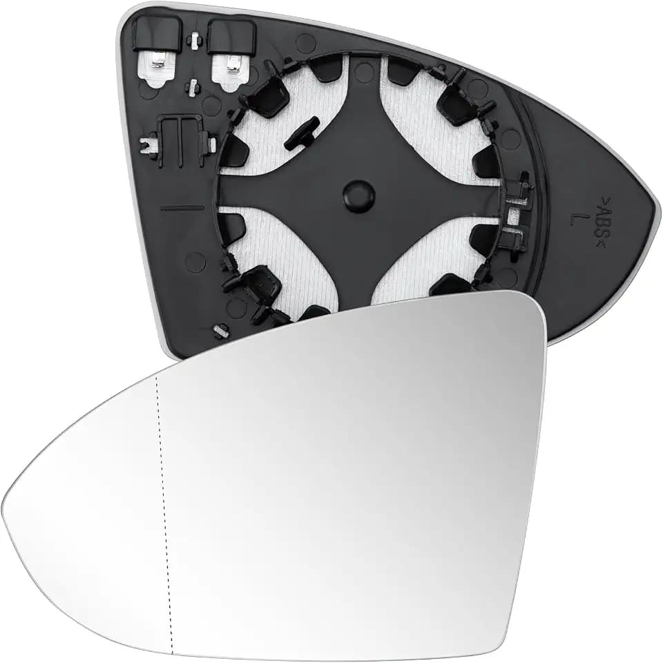 Driver Side Mirror Replacement for Volkswagen VW Golf MK7, 2015-2021 Golf Golf GTI, 2015-2019 Golf R Golf SportWagen, 2017-2019 Golf Alltrack, 2019-2021 Jetta - Left Heated Mirrors Glass