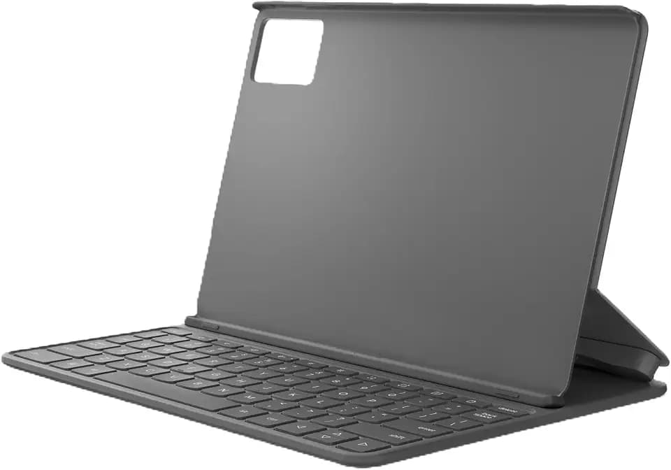 Lenovo Folio Keyboard for Idea Tab, Protective Tablet Keyboard Case with Built in Stand & Pen Holder, Pogo Pin Connection, PU Leather Cover, Luna Grey