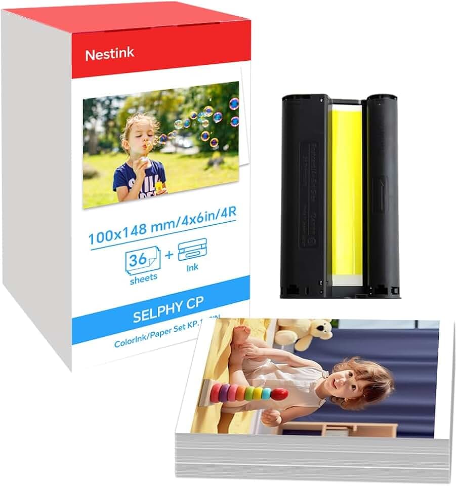 108IN Kompatibles Tinten und Fotopapier Set für Canon Selphy CP1500