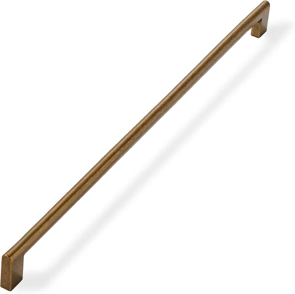 khtumeware 18 Inch Appliance Pull Hole Center 1 Pack,Antique Brass Heavy Duty Solid Cabinet Pulls,Kitchen Drawer Handle, Hardware for Bathroom, Drawer, Cabinet, Door Cabinet