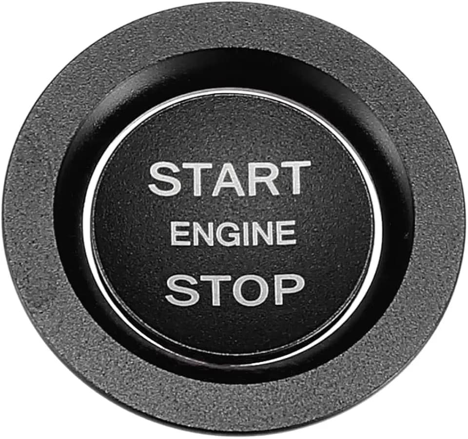 X AUTOHAUX Engine Start Stop Button Cover Kit for Range Rover Black