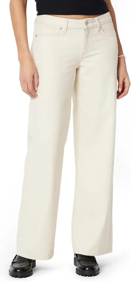 Amazon Essentials Women's Ultra Soft Low-Rise Wide Leg Jean