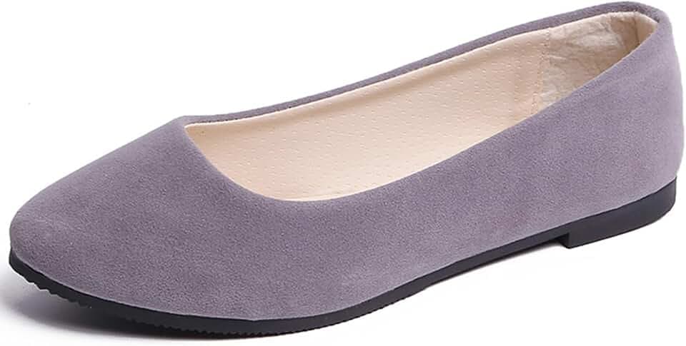 Ballerinas für Damen, schlicht, lässig, flache Schuhe, einfarbig, Pumps, Damen, Mädchen, Dolly Ballett, Ballerina, Arbeit, intelligent, Büro, formeller Komfort, spitzer Zehenbereich, Slipper