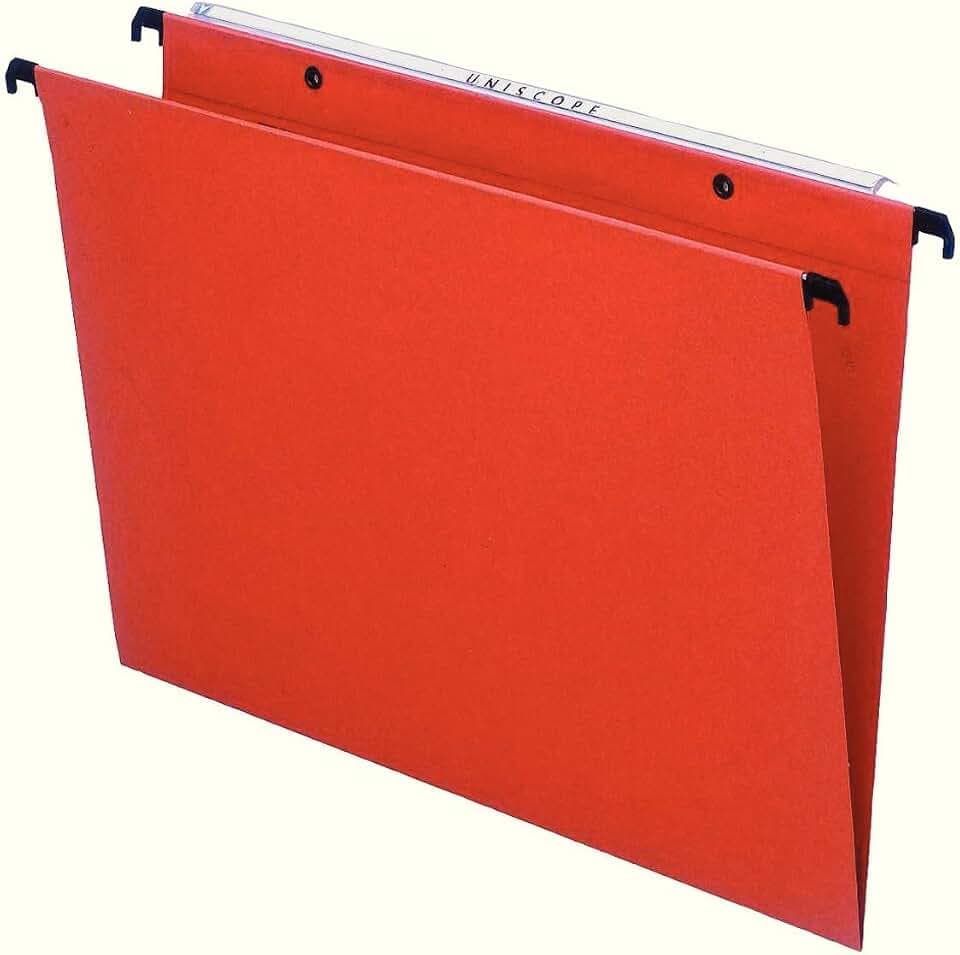 Esselte 25 Stück Hängemappen Gori – Kraftpapier orange Schublade Boden 30 mm Orange
