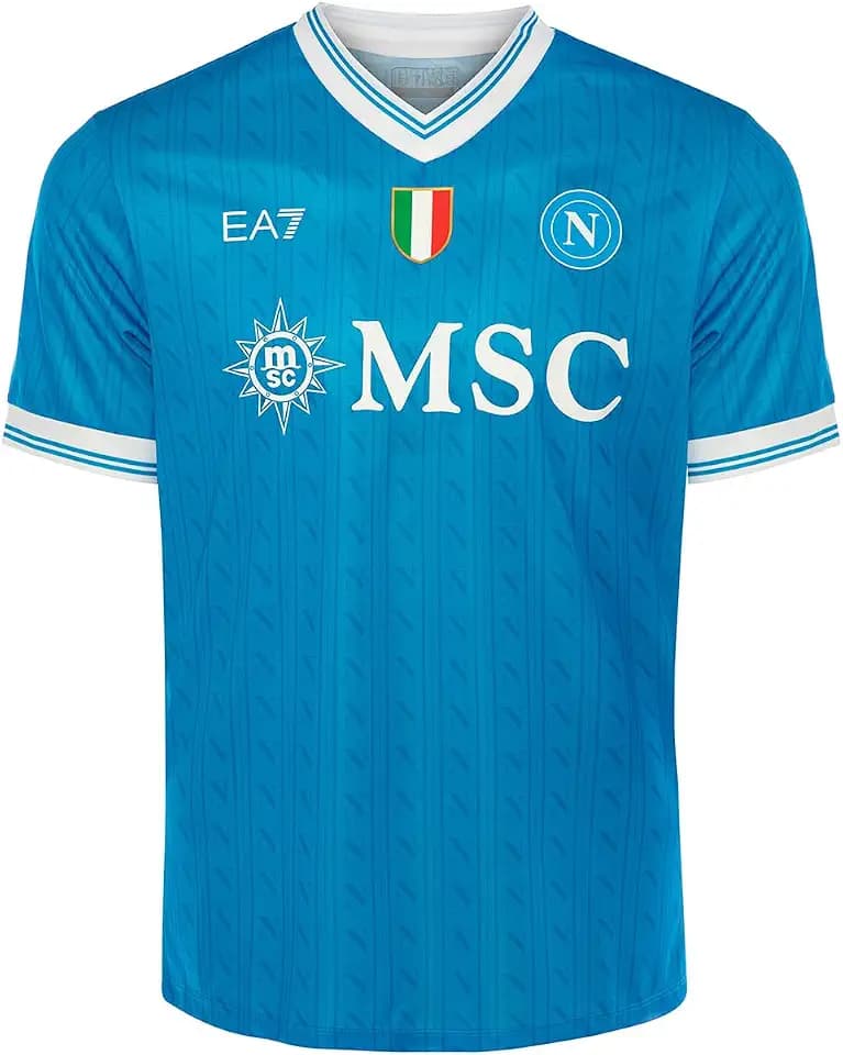 SSC Napoli Trikot Replica Home 2025/2026, EA7 Offizielles Produkt, Größe L