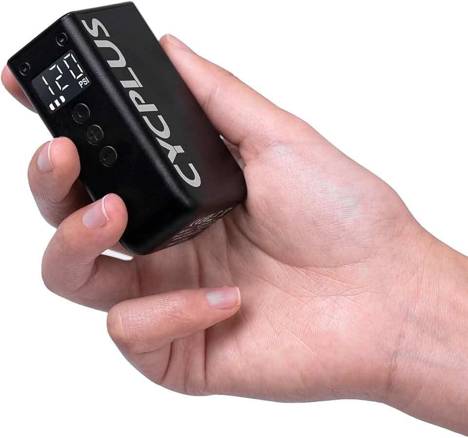 CYCPLUS AS2Pro Tiny Elektrofahrradpumpe, 120g, Aluminiumgehäuse