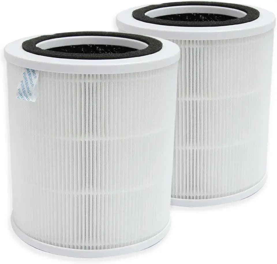 PUREBURG ErsatzFilter kompatibel mit TCL Breeva A2 Luftreiniger (AR2S),2er-Pack H13 HEPA 3-Stufen-Filtration