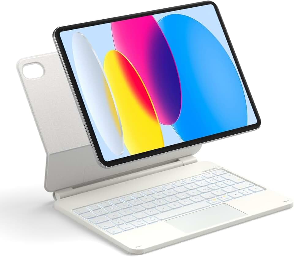 Inateck Tastatur Hülle für iPad 11(A16)/10. Gen, Freitragender Ständer