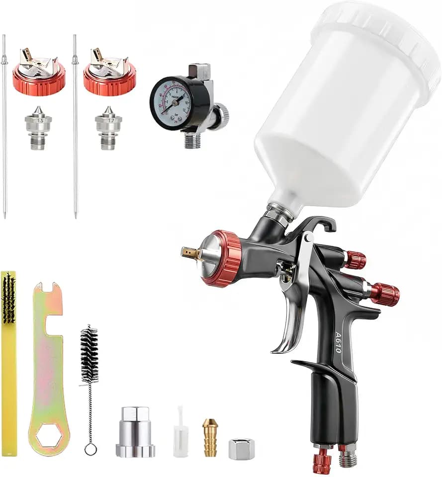 AEROPRO Tools R500 LVLP Air Spray Gun,Professional Automotive Paint Sprayer