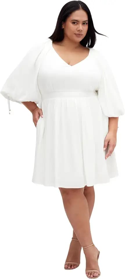 City Chic Women's Plus Size Dress - Scarlette Flutter